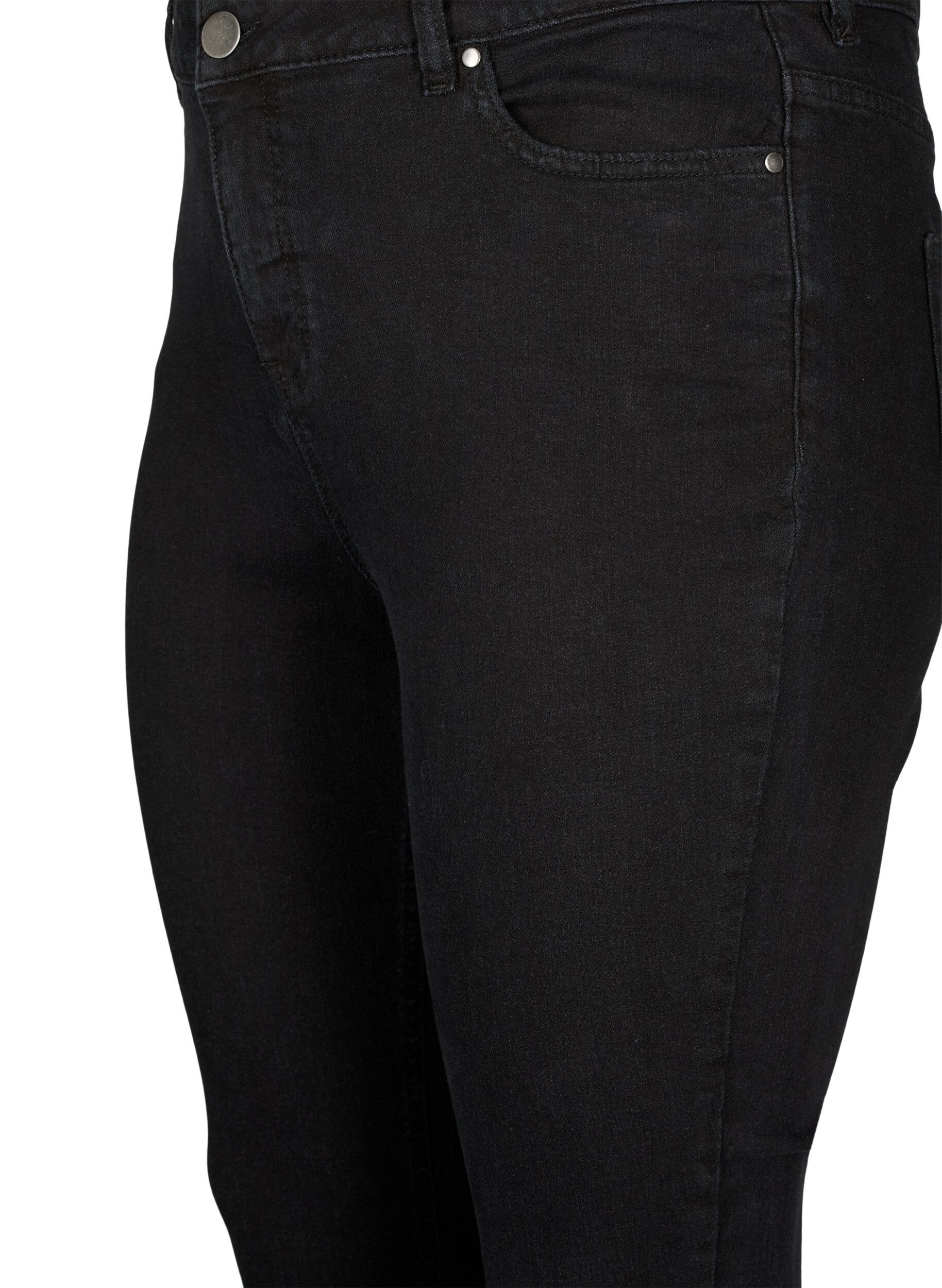 ZizziHoge taille Amy jeans met super slanke pasvorm, Black, Packshot image number 2