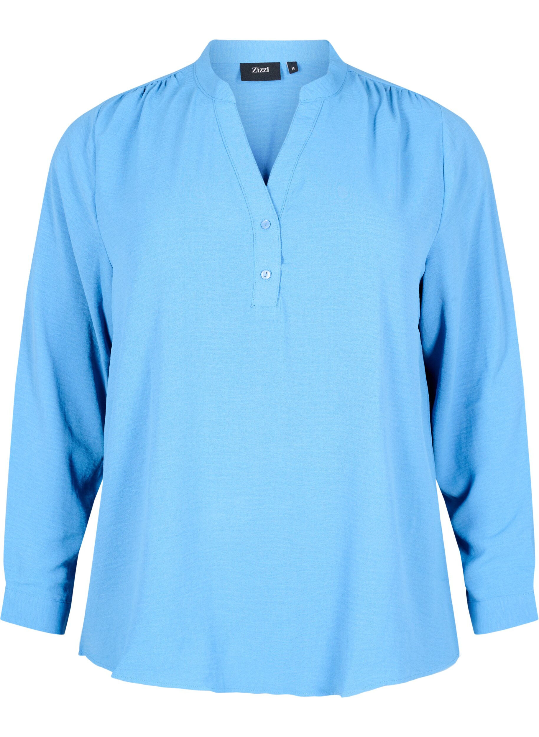 ZizziBlouse met lange mouwen en V-hals, Riverside, Packshot image number 0