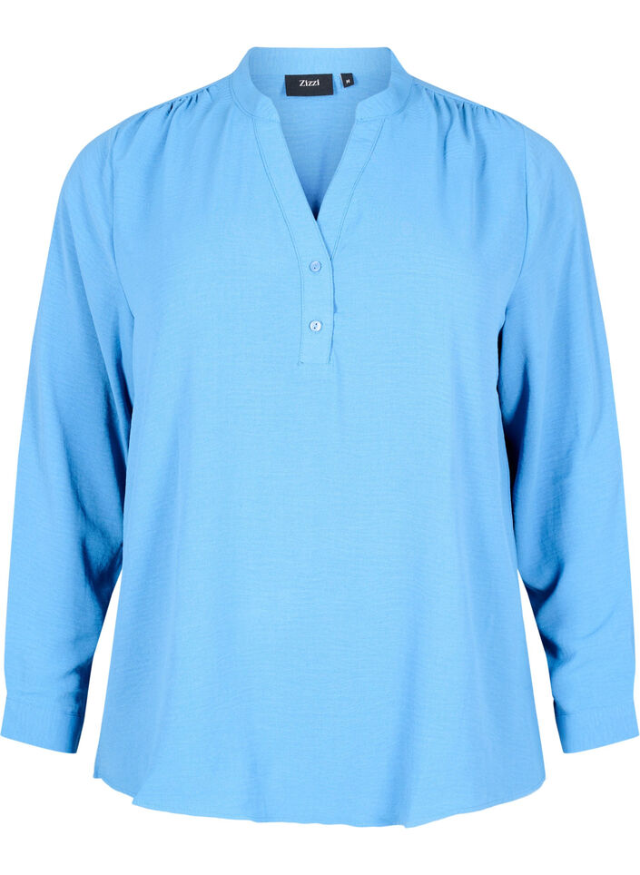 Chemisier à manches longues avec col en V, Riverside, Packshot image number 0