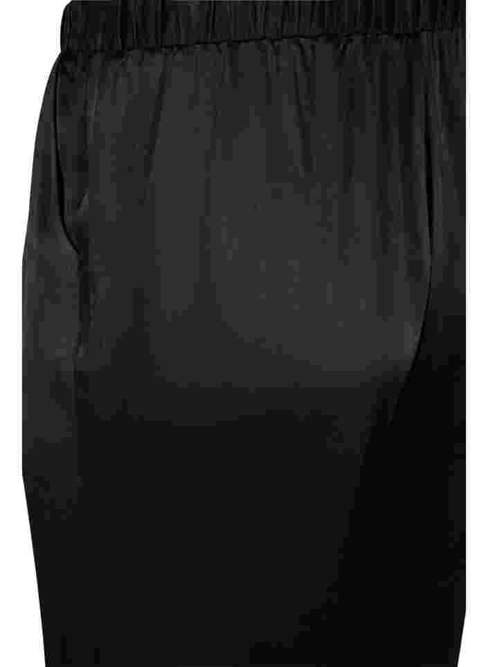 Pantalon ample avec poches et bord élastiqué, Black, Packshot image number 3