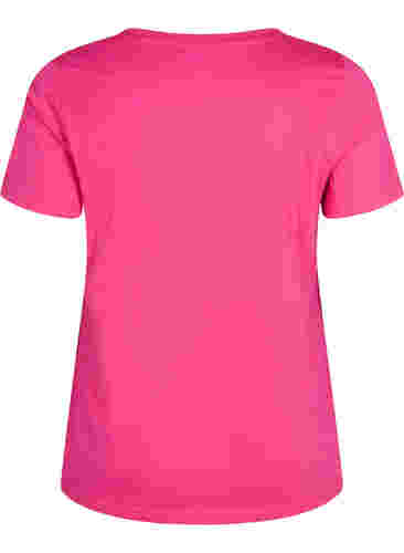 T-shirt en coton avec imprimé, Beetroot Purple NEW, Packshot image number 1