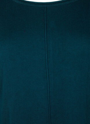 Gebreide jurk in katoen-viscose blend, Reflecting Pond Mel., Packshot image number 2