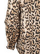 Gerimpelde blouse met luipaardprint, Bruin, Packshot image number 3
