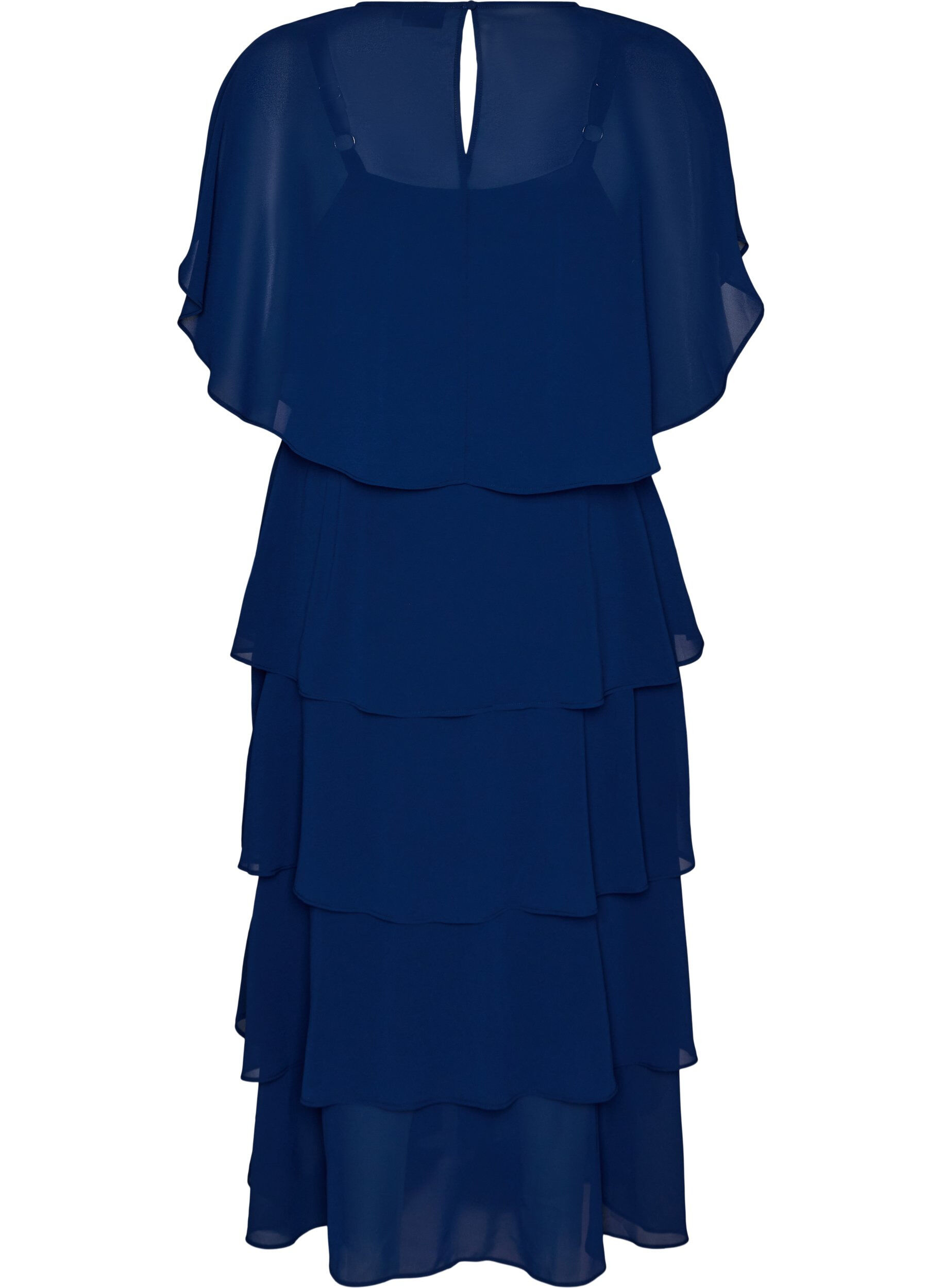 ZizziRobe maxi avec plusieurs couches de volants et cape amovible, Bleu, Packshot image number 1