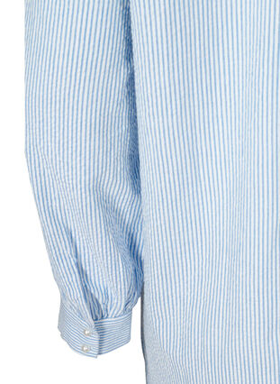 Lange gestreepte blouse in katoen, Skyway Stripe, Packshot image number 3