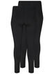 Leggings basiques 2-pack, Noir, Packshot image number 1