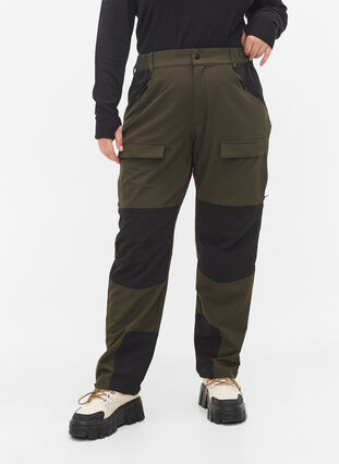 Pantalon de randonnée imperméable avec poches, Forest Night, Model image number 2
