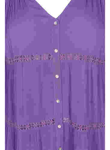 Robe de plage en coton, Royal Lilac, Packshot image number 2