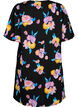 Robe à manches courtes bouffantes et à imprimé floral, Black w. flower AOP, Packshot image number 1