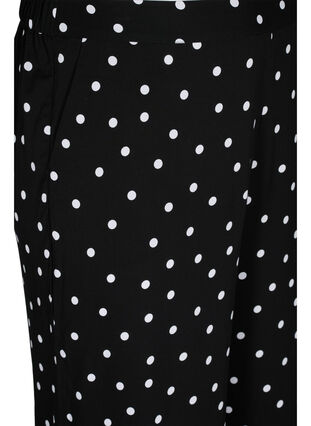 Pantalon ample en viscose à pois, Black Dot, Packshot image number 2