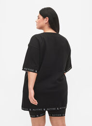 Robe pull-over à manches courtes, Black, Model