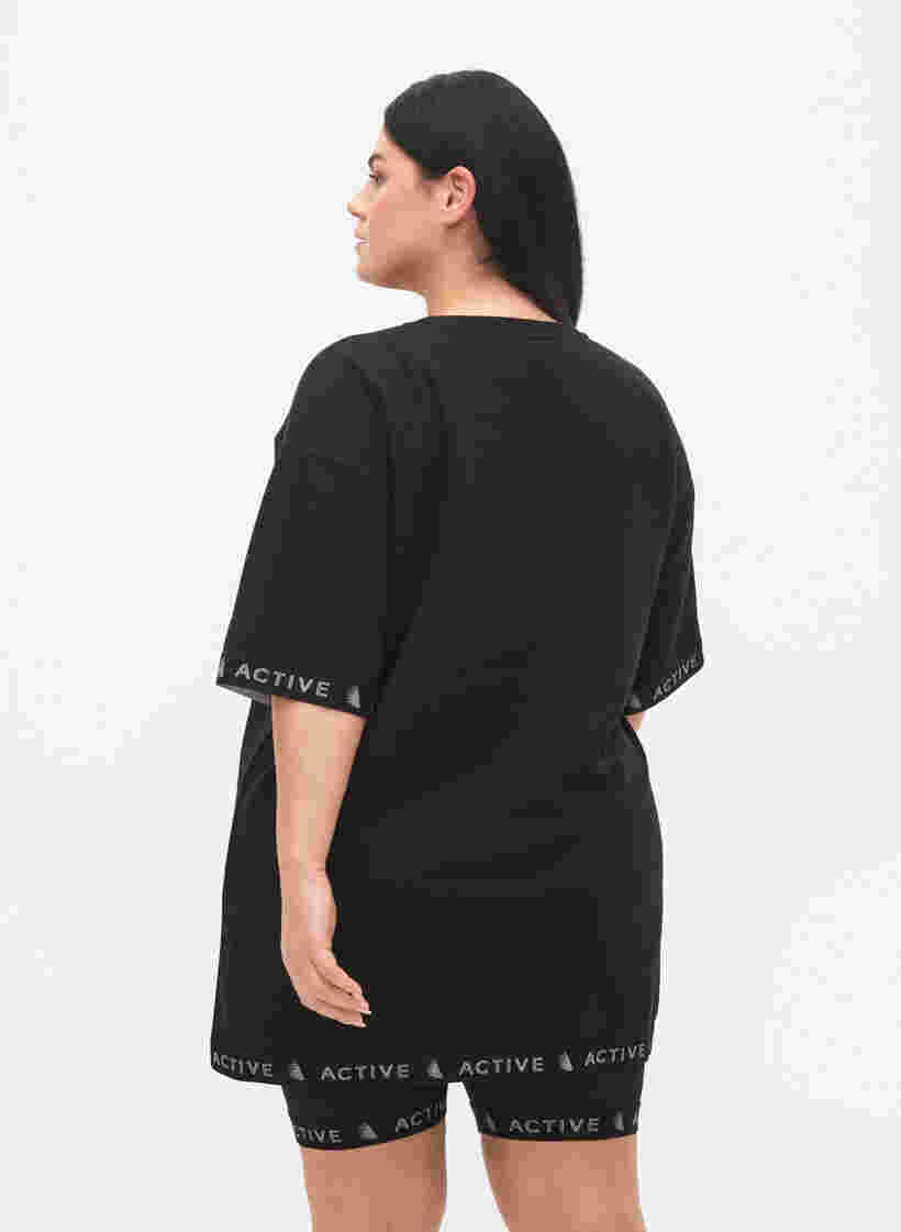 Robe pull-over à manches courtes, Black, Model image number 1