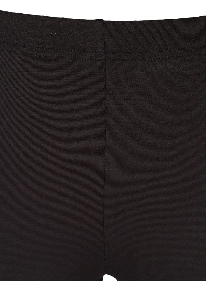 Een 3/4 legging met knopen, Zwart, Packshot image number 2