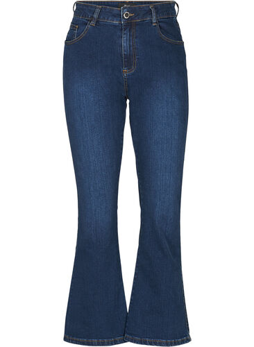 Jeans bootcut Ellen à taille haute, Dark Blue, Packshot image number 0