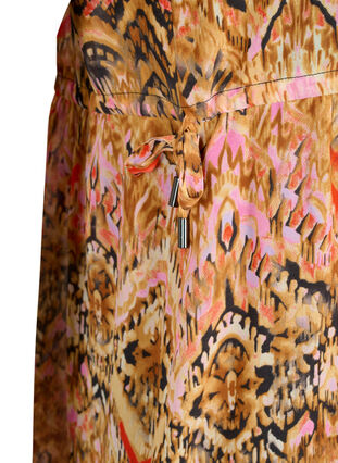 Korte jurk met V-hals en print, Colorful Ethnic, Packshot image number 3