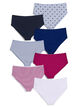 7-pack panties met normale taille, Blauw, Packshot image number 1