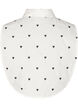 Losse kraag met geborduurde hartjes, White, Packshot image number 1