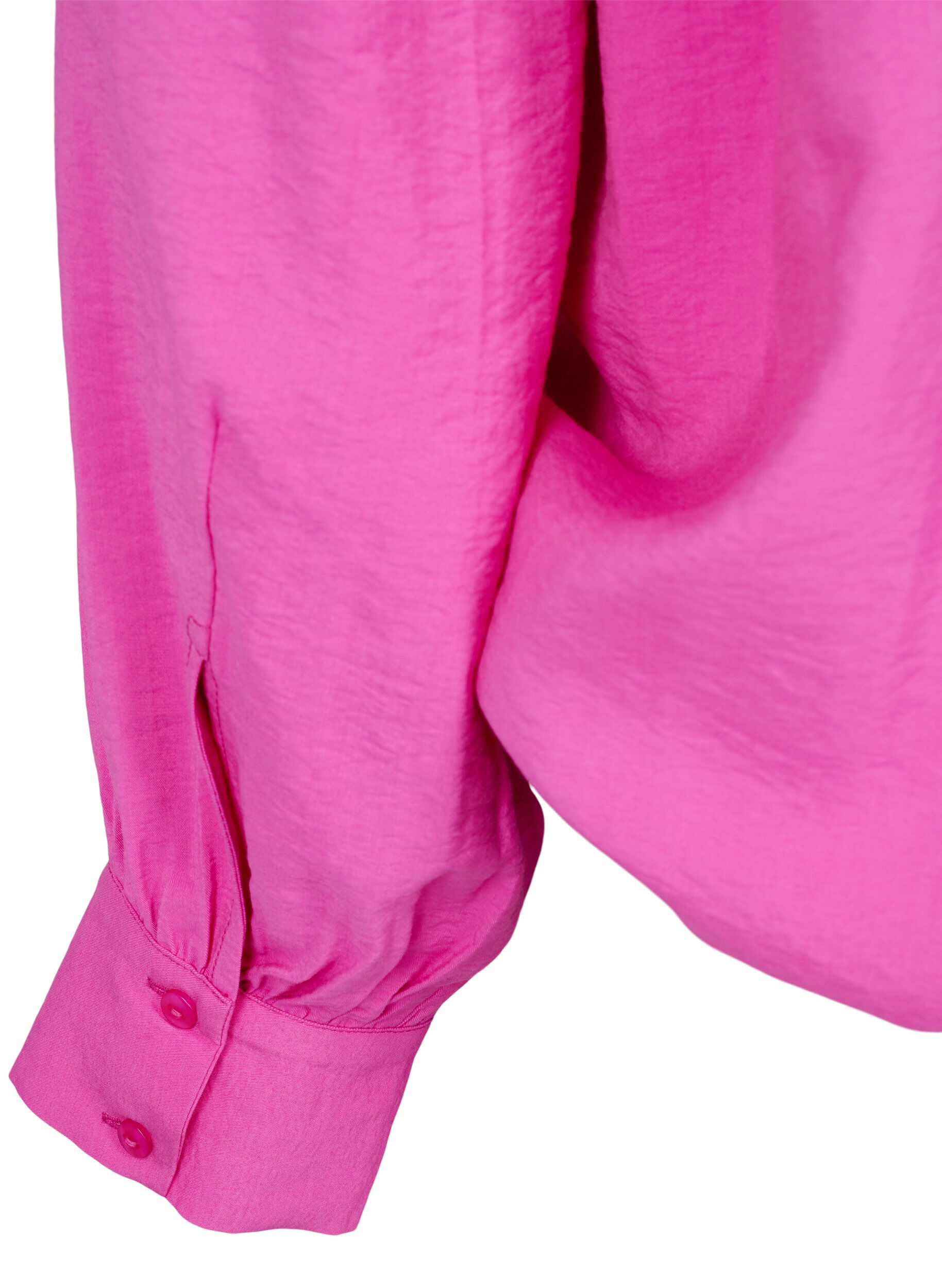 ZizziViscose blouse met v-hals, Raspberry Rose, Packshot image number 3