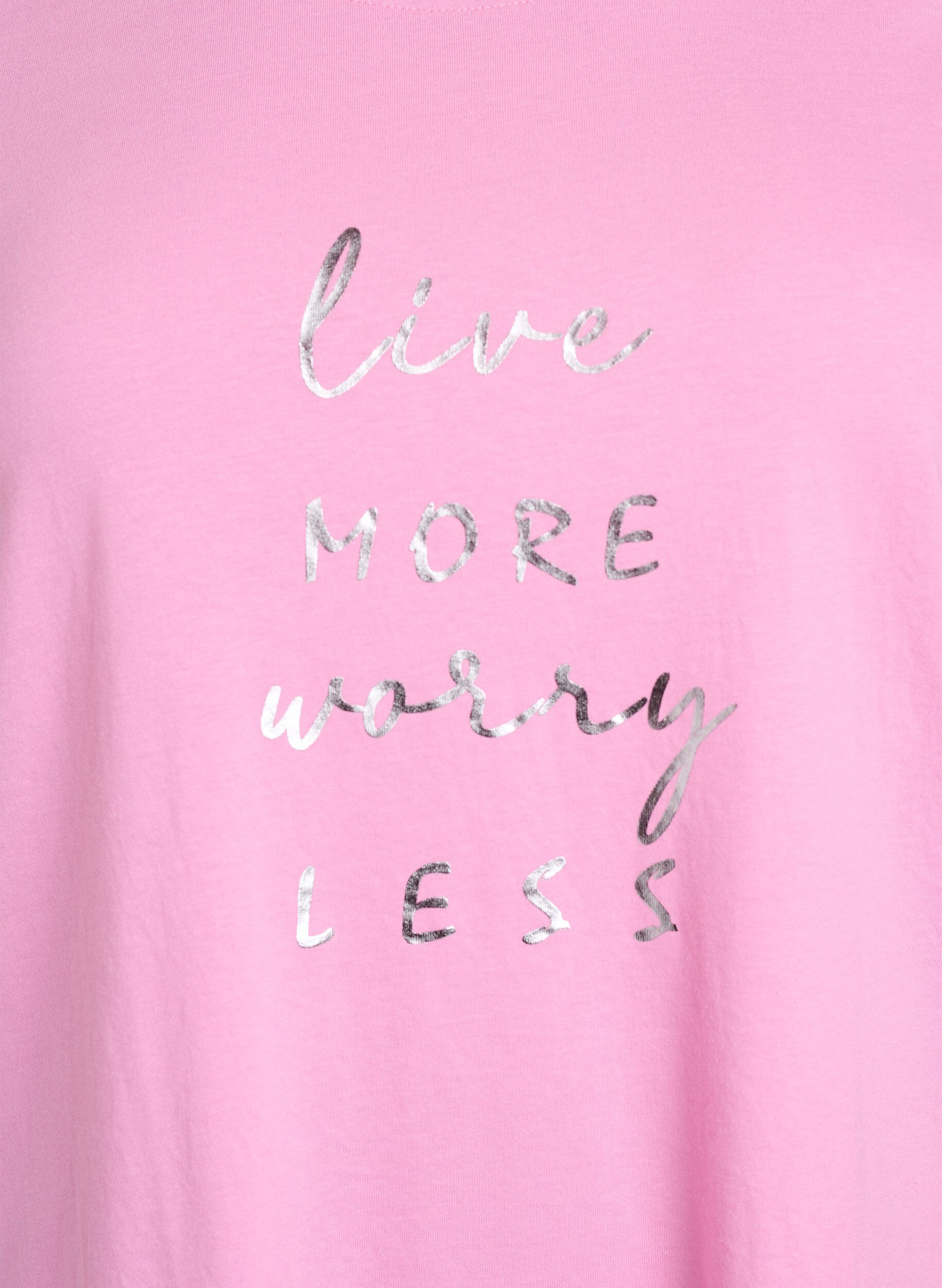 ZizziFLASH - T-shirt met motief, Roze, Packshot image number 2