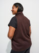 Vest met hoge hals en ritssluiting, Bruin, Model image number 1