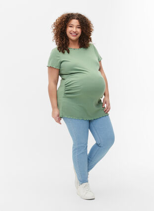 T-shirt de grossesse en côte, Green Bay, Model image number 2