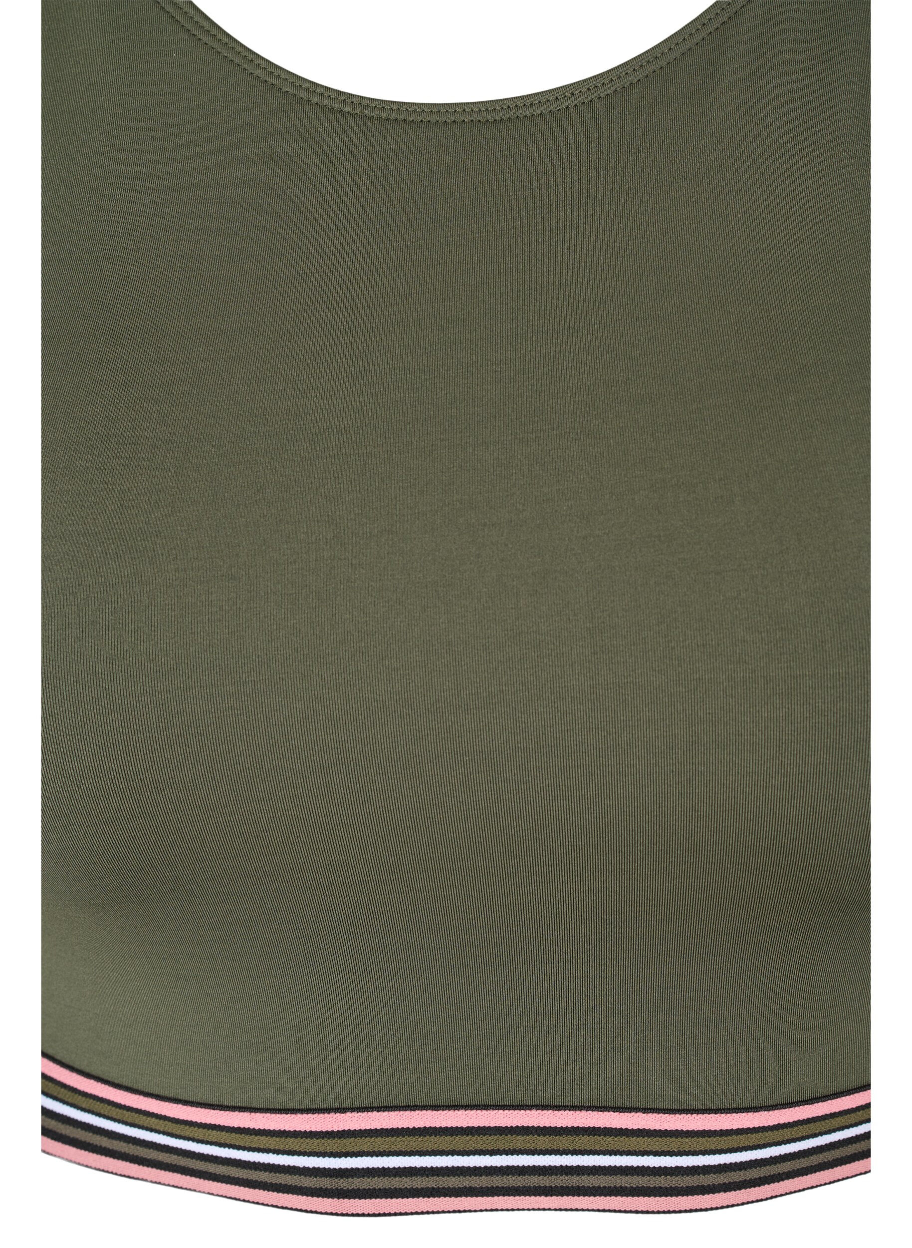 ZizziZachte bh met verstelbare bandjes, Groen, Packshot image number 2