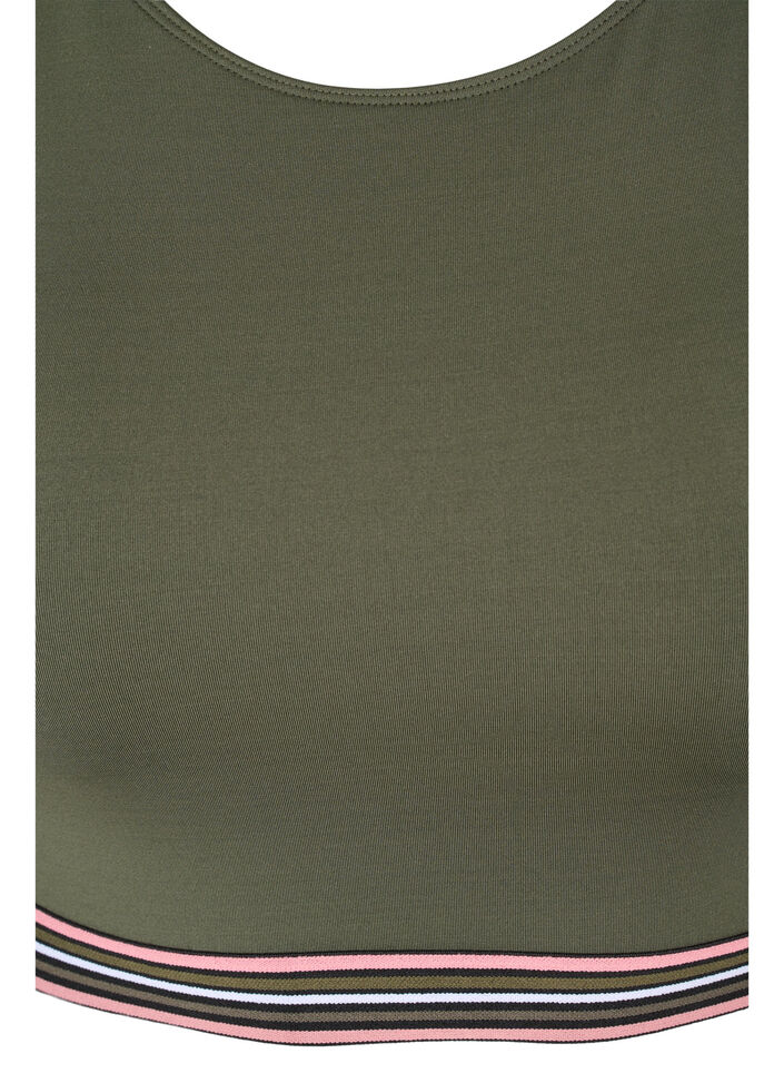 Soutien-gorge souple avec bretelles réglables, Vert foncé, Packshot image number 2