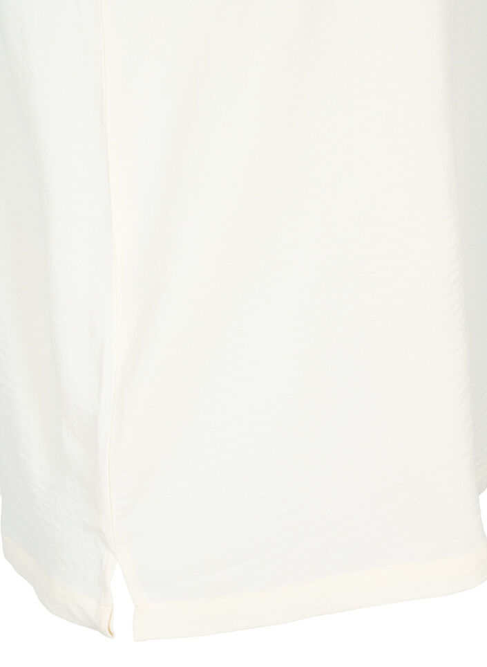 Mouwloze top met kreukeffecten, Vanille, Packshot image number 3