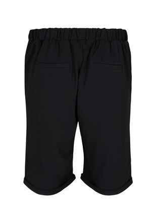 Short met elastische rand en zakken, Black, Packshot image number 1
