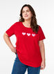 Katoenen T-shirt met motief, Salsa w. Hearts, Model image number 0