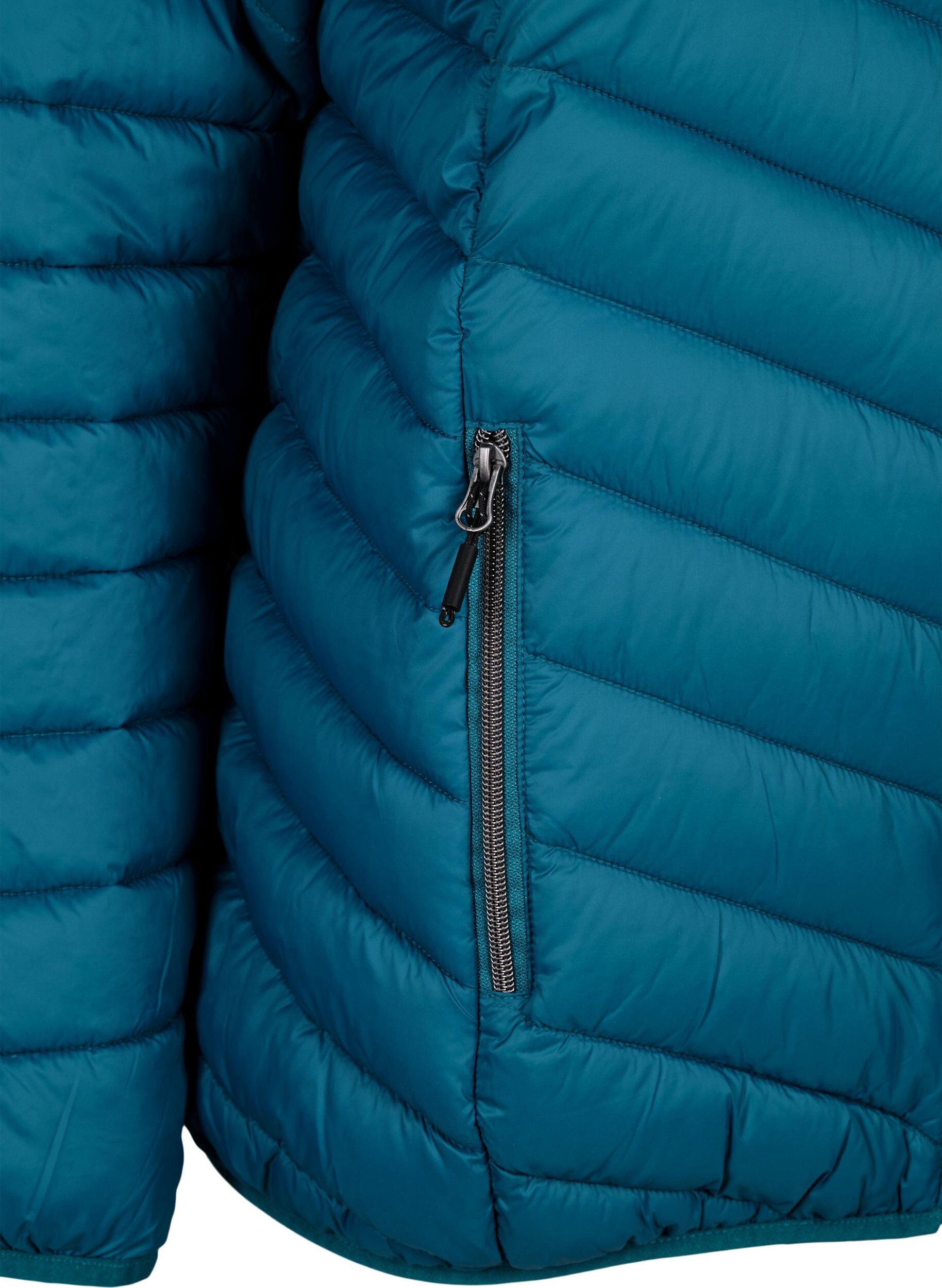 ZizziLichtgewicht jas met capuchon, Blauw, Packshot image number 3