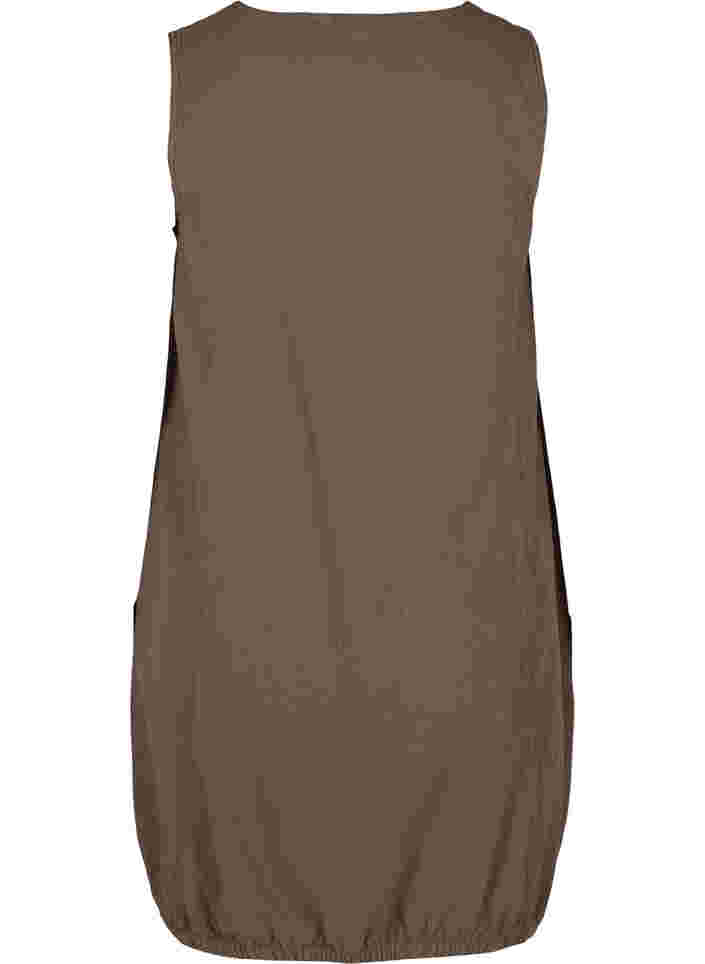 Mouwloze katoenen jurk, Falcon, Packshot image number 1