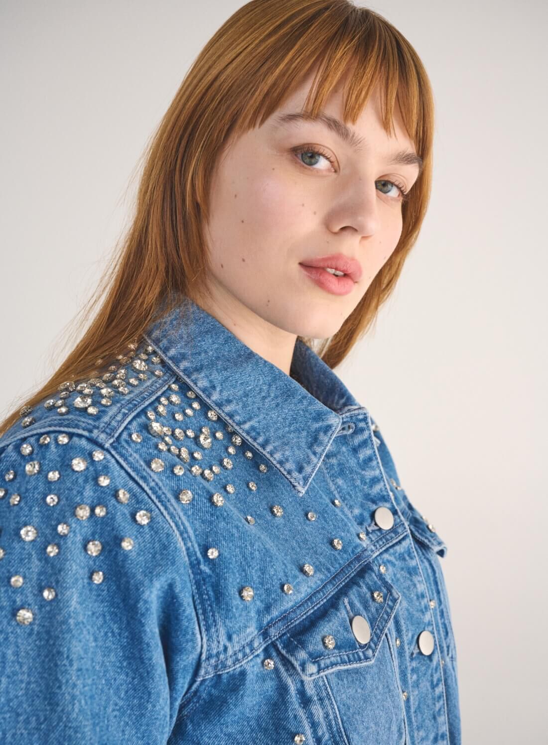 ZizziDenim met stras, , Model