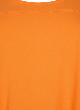 Jurk van katoen met korte mouwen, Orange Tiger, Packshot image number 2