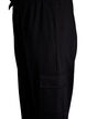 Pantalon cargo en matière douce et confortable, Black, Packshot image number 3