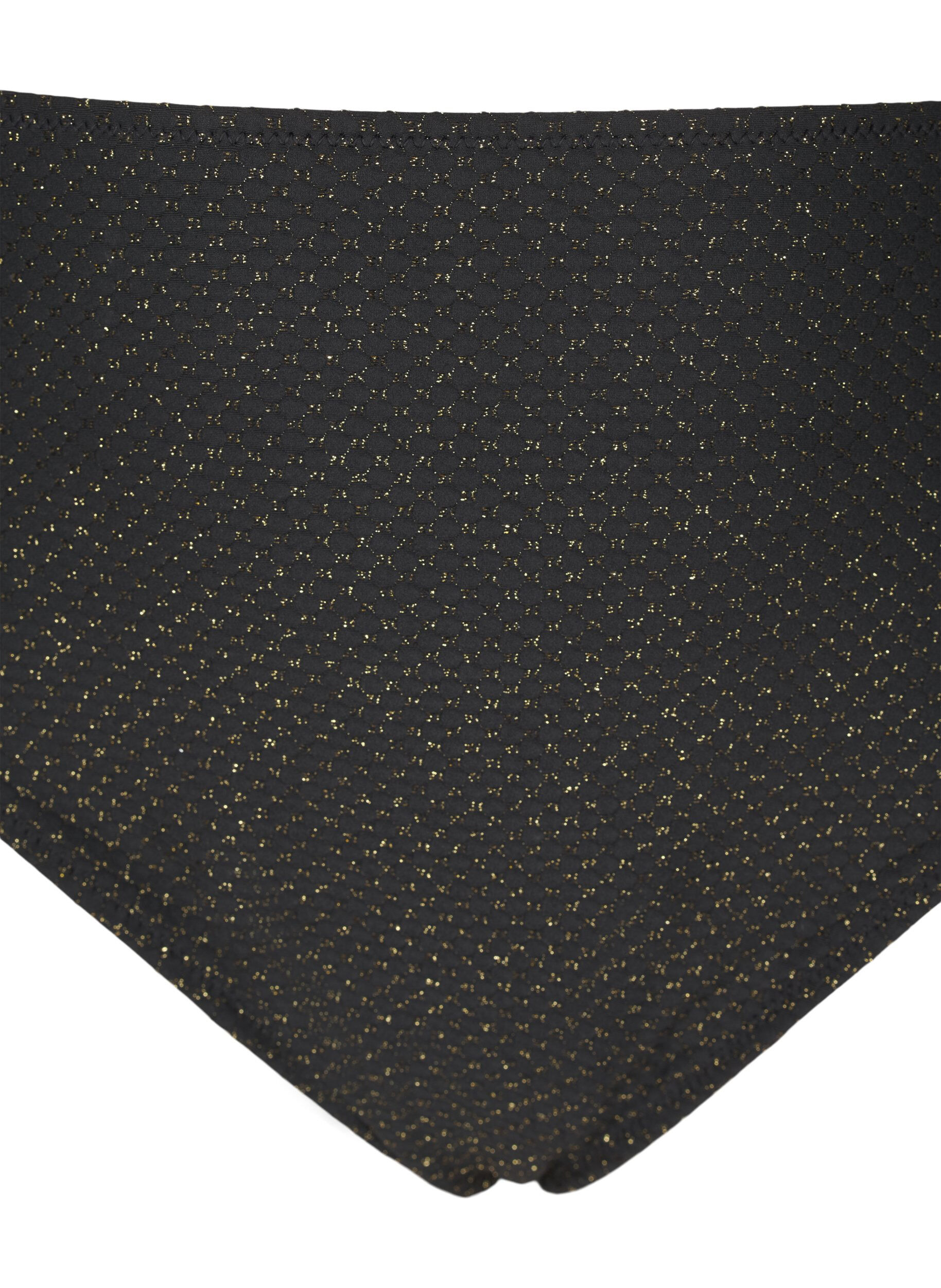 Zizzi Bas de bikini avec paillettes et coupe ta&iuml;, Noir, Packshot image number 2