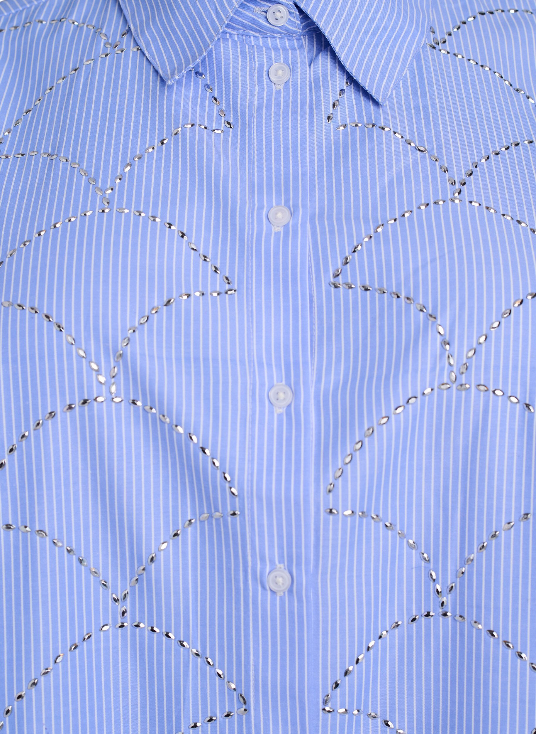 ZizziBlouse met strepen en studs, Blauw, Packshot image number 2