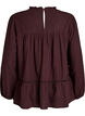Blouse avec broderie et bordure broderie ajour&eacute;e, Bordeaux fonc&eacute;, Packshot image number 1