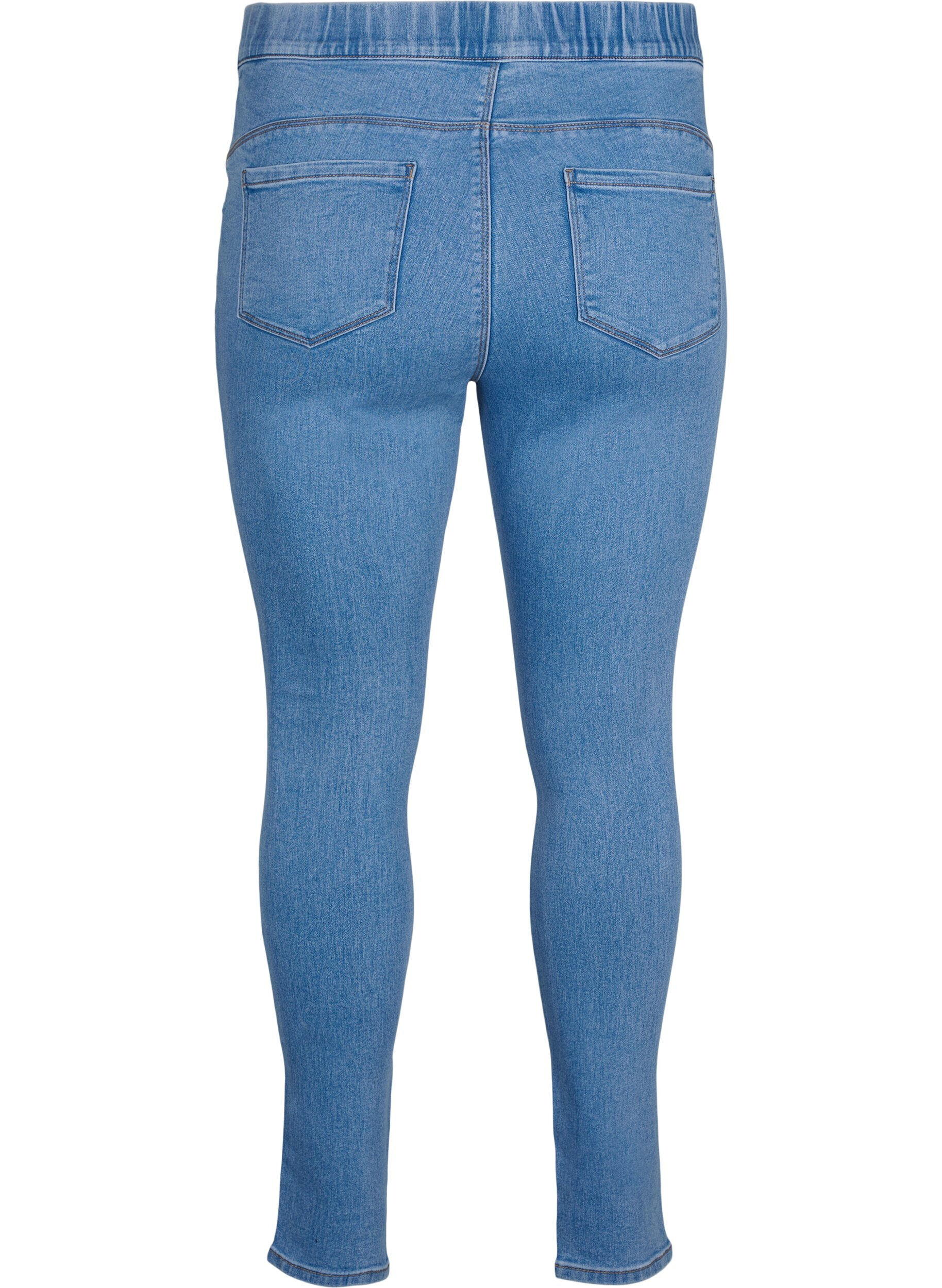 ZizziGescheurde jeggings, Light Blue, Packshot image number 1