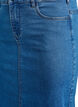 FLASH - Halflange denimrok met een voorsplit, Blauw, Packshot image number 2