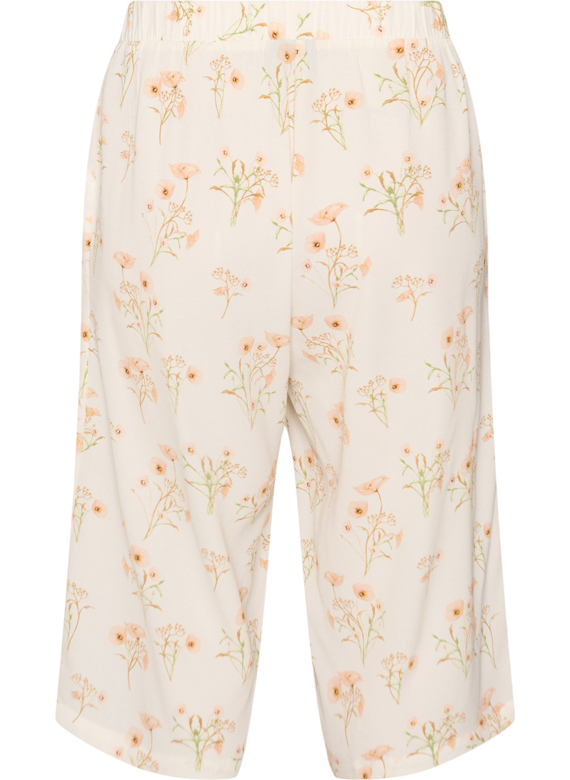 ZizziPantalon ample avec imprim&eacute;, Vanille, Packshot image number 1