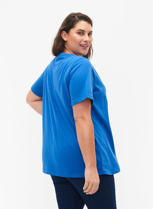 FLASH - T-shirt à col rond, Strong Blue, Model image number 1