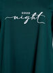 Chemise de nuit &agrave; manches courtes en coton biologique, Vert fonc&eacute;, Packshot image number 2