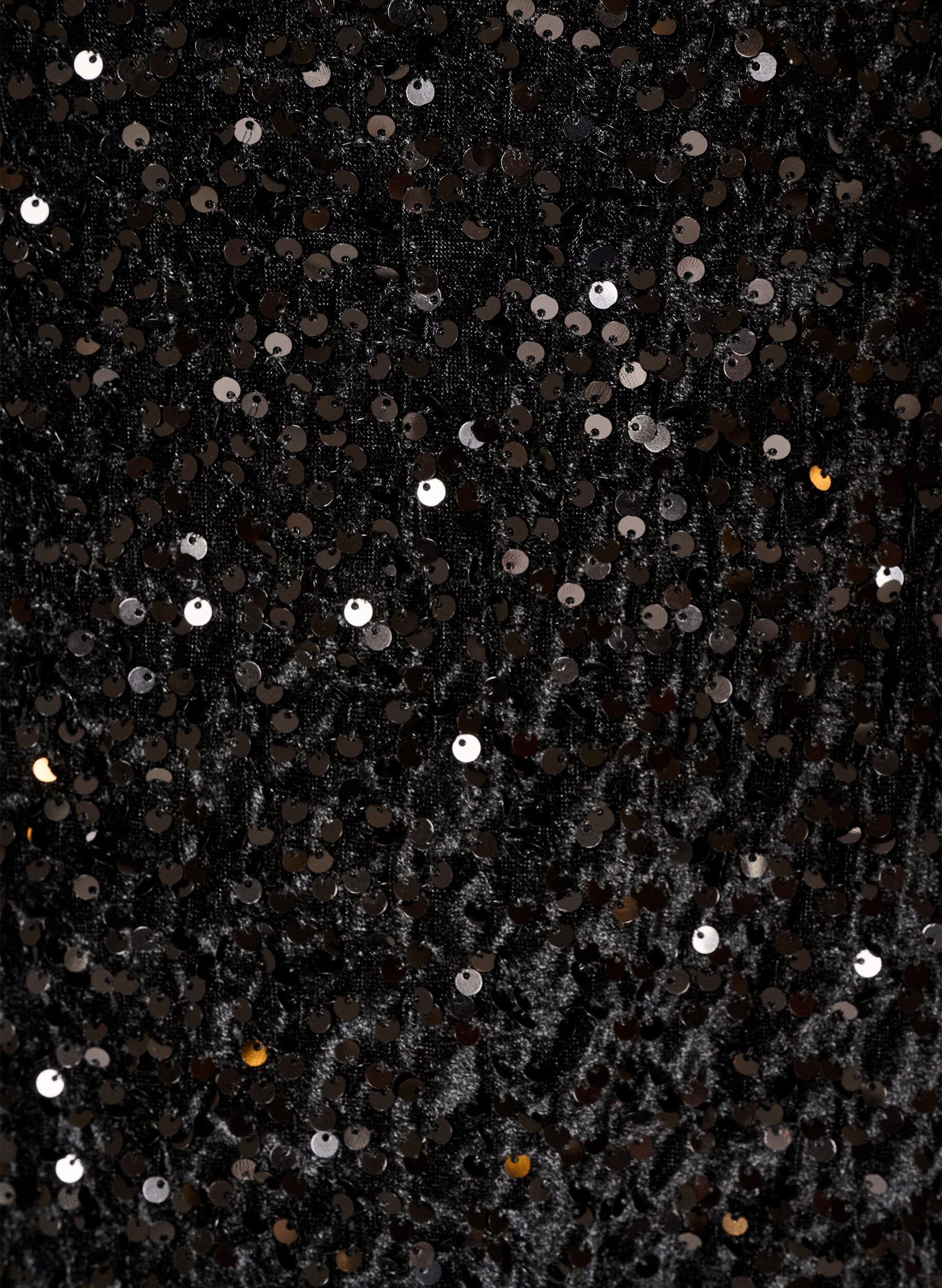 ZizziJupe courte &agrave; sequins, Noir, Packshot image number 2