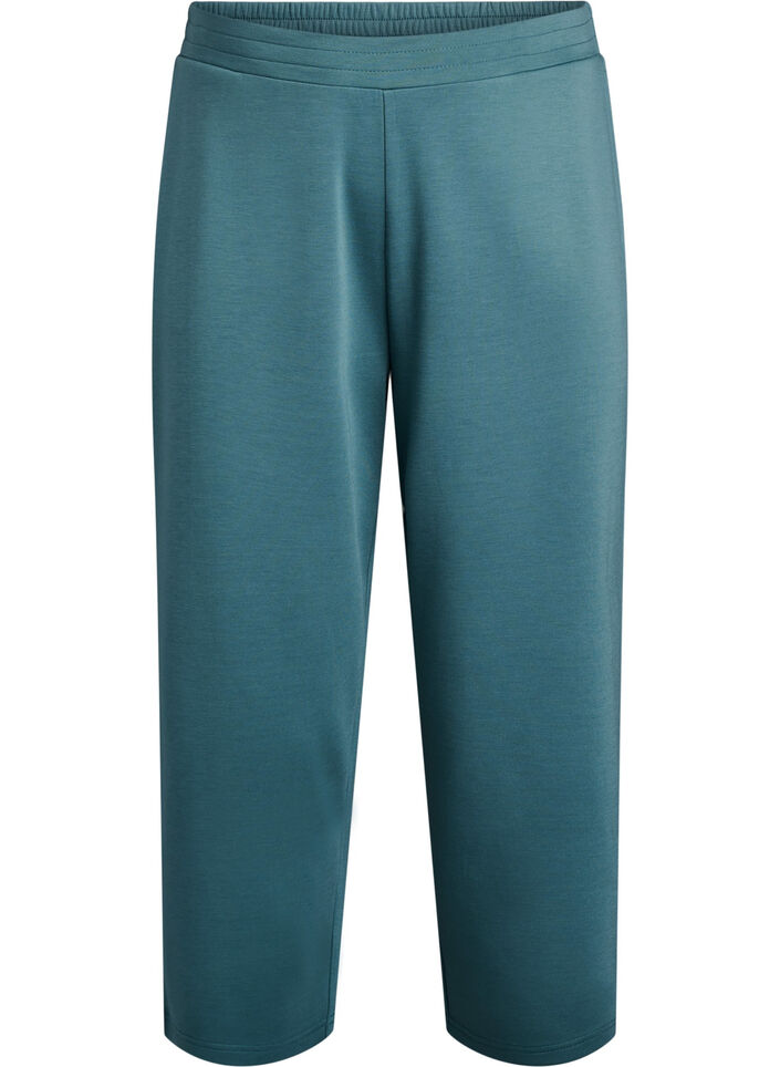 7/8-broek van modalmix met zakken, Groen, Packshot image number 0