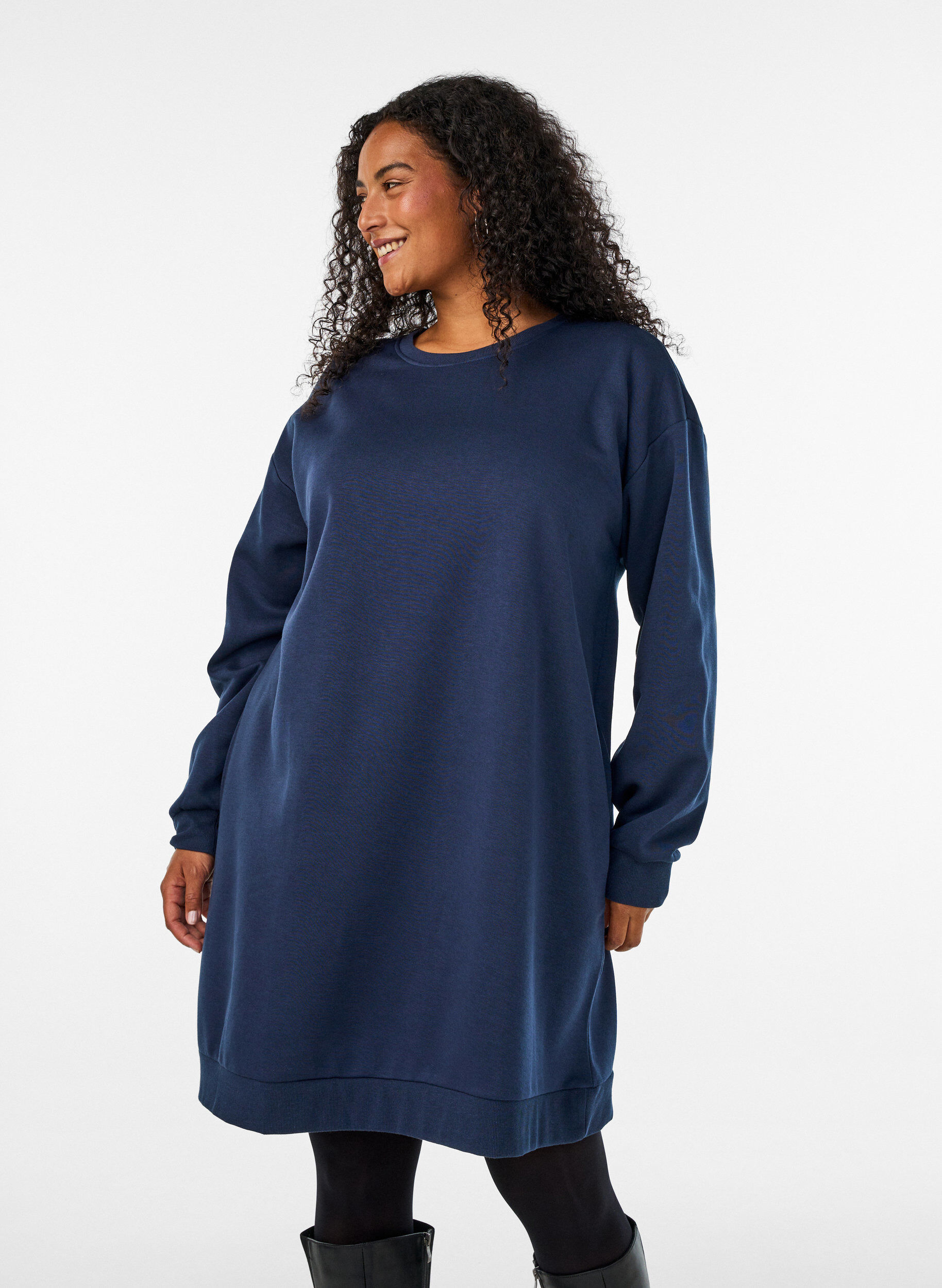 ZizziRobe sweat ample avec poches, Bleu, Model image number 0