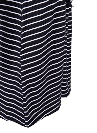 Tuniek van katoen met korte mouwen, Black Stripe, Packshot image number 3