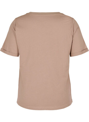 Sportief katoenen t-shirt met tekst en korte mouwen, Iron, Packshot image number 1