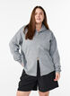 Scuba-hoodie met rits en zakken, Grijs, Model image number 0