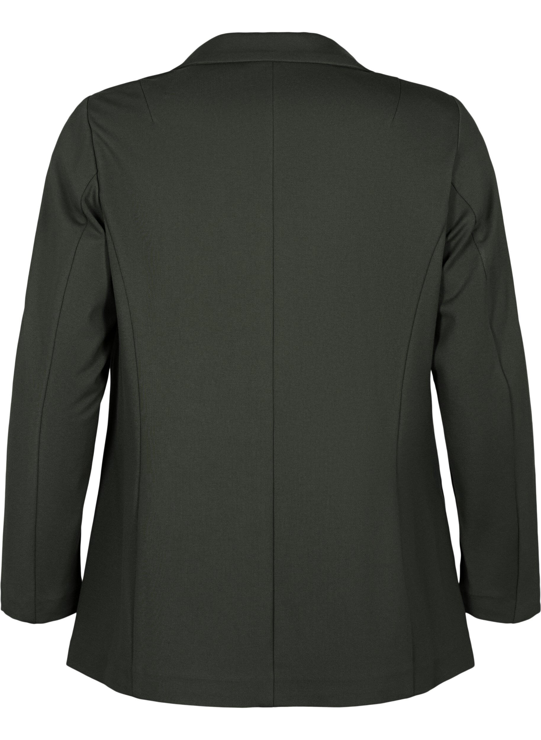 ZizziEenvoudige blazer met knoopsluiting, Groen, Packshot image number 1